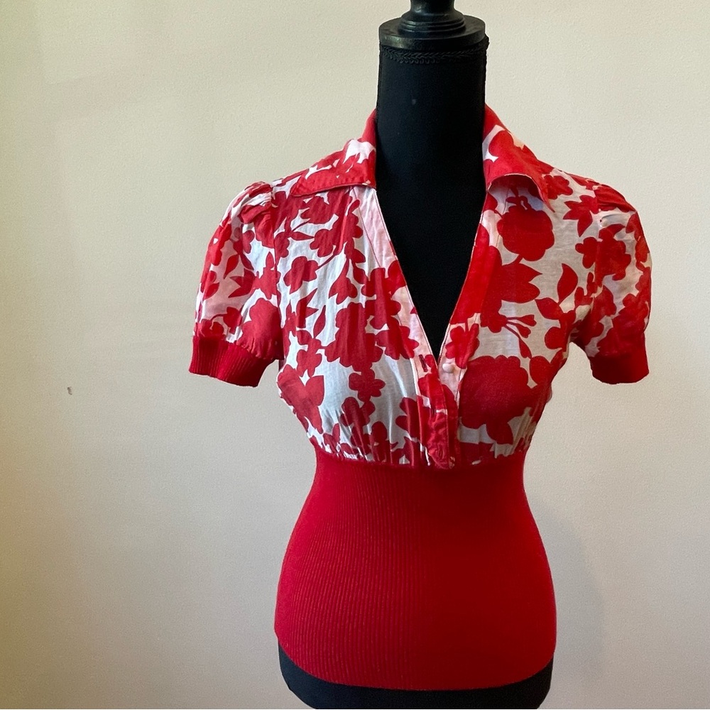 Forever 21 Red Blouse Size Medium